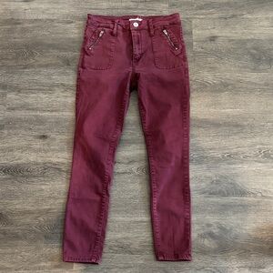 STS Blue Maroon Denim Pants